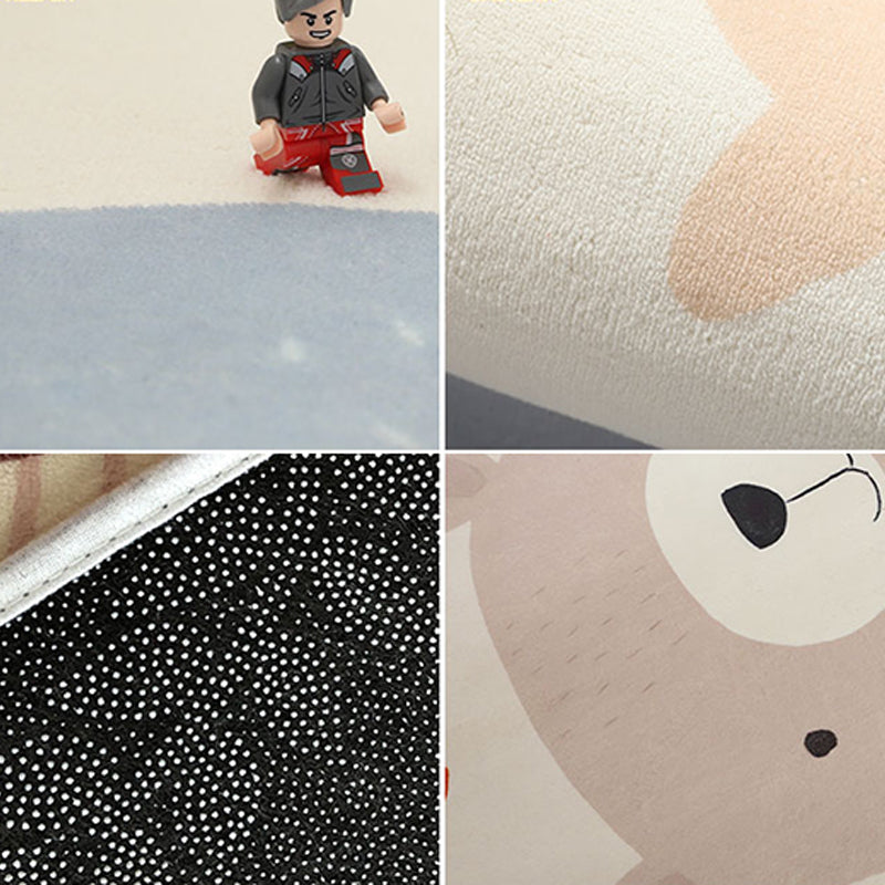 Simple Animal Print Rug Multi Colored Cute Indoor Rug Synthetics Anti-Slip Backing Stain-Resistant Carpet for Room Clearhalo 'Area Rug' 'Rug' 2241863