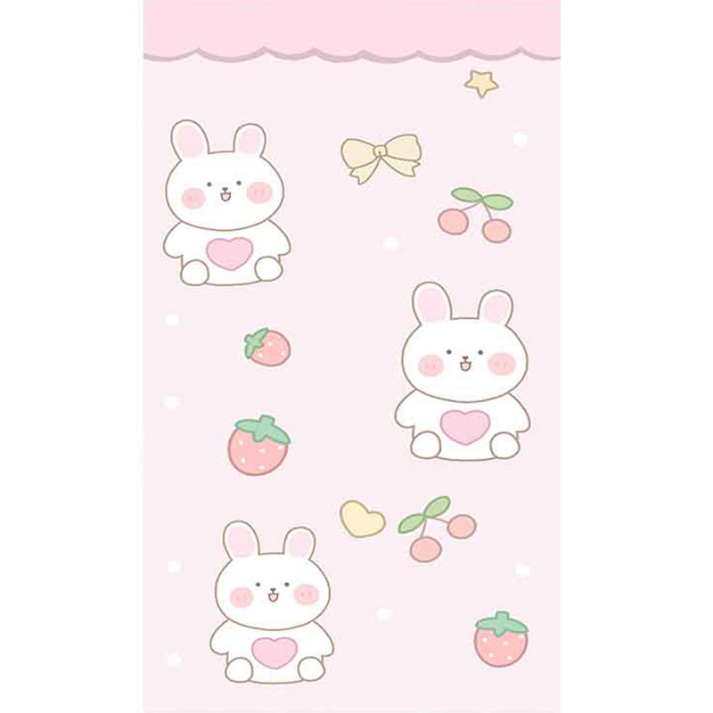 Multi-Color Cartoon Print Rug Polyster Cute Area Rug Easy Care Pet Friendly Indoor Rug for Childrens Room Light Pink Clearhalo 'Area Rug' 'Rug' 2241940