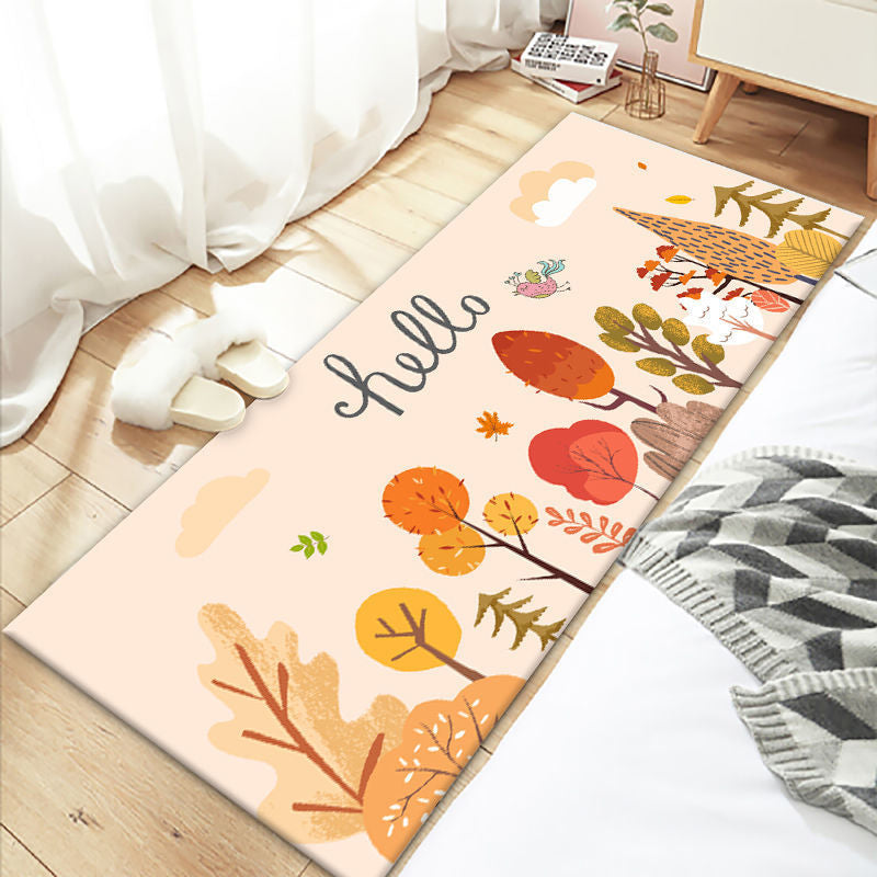 Multicolor Cartoon Print Rug Polyster Lovely Carpet Non-Slip Backing Easy Care Washable Area Rug for Decoration Clearhalo 'Area Rug' 'Rug' 2242002