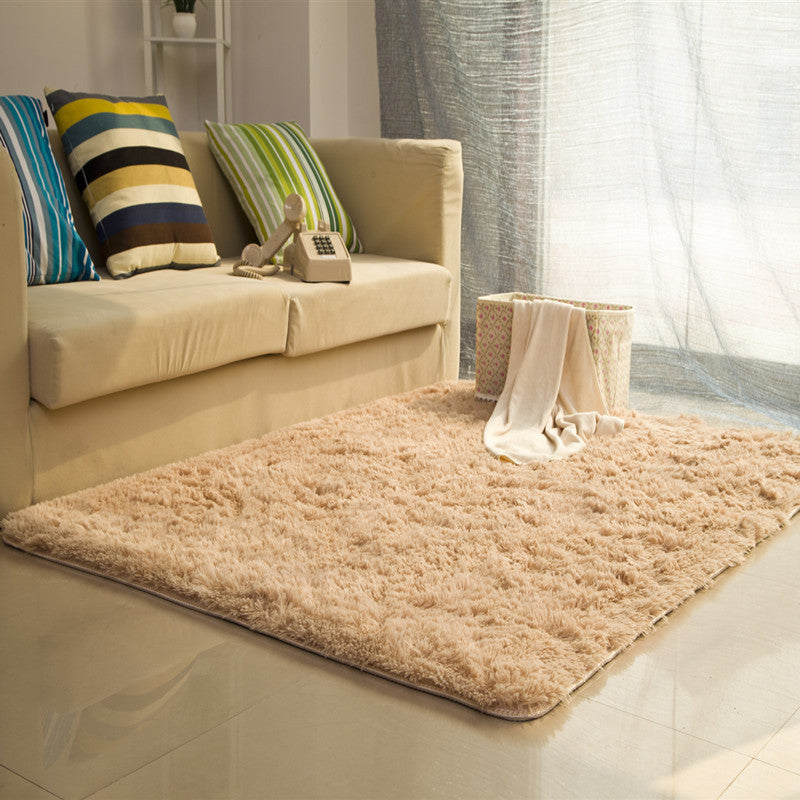 Casual Living Room Rug Multi-Colored Solid Rug Polypropylene Non-Slip Pet Friendly Area Carpet Light Camel Clearhalo 'Area Rug' 'Casual' 'Rugs' Rug' 2242017
