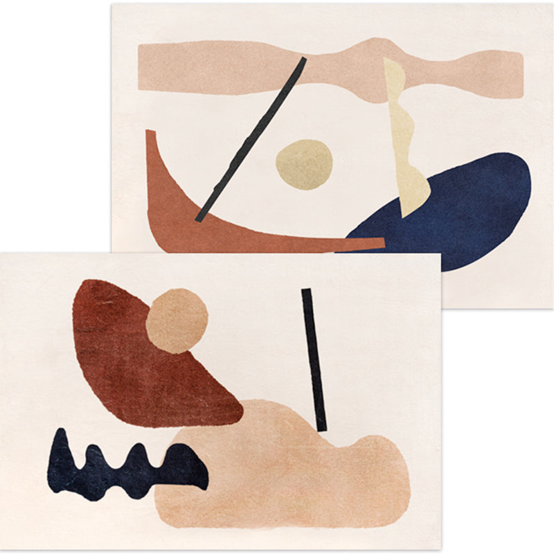 Creative Colorblock Rug Multi-Color Polyster Indoor Rug Pet Friendly Machine Washable Rug for Bedroom Clearhalo 'Area Rug' 'Rug' 2242135