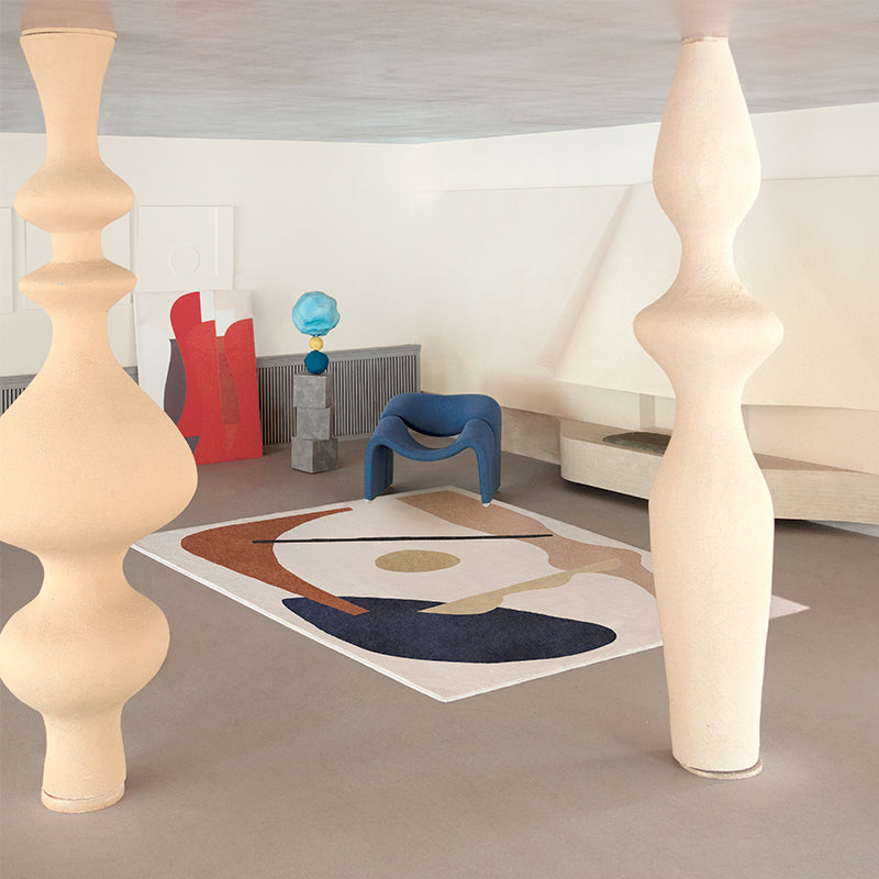 Creative Colorblock Rug Multi-Color Polyster Indoor Rug Pet Friendly Machine Washable Rug for Bedroom Clearhalo 'Area Rug' 'Rug' 2242139