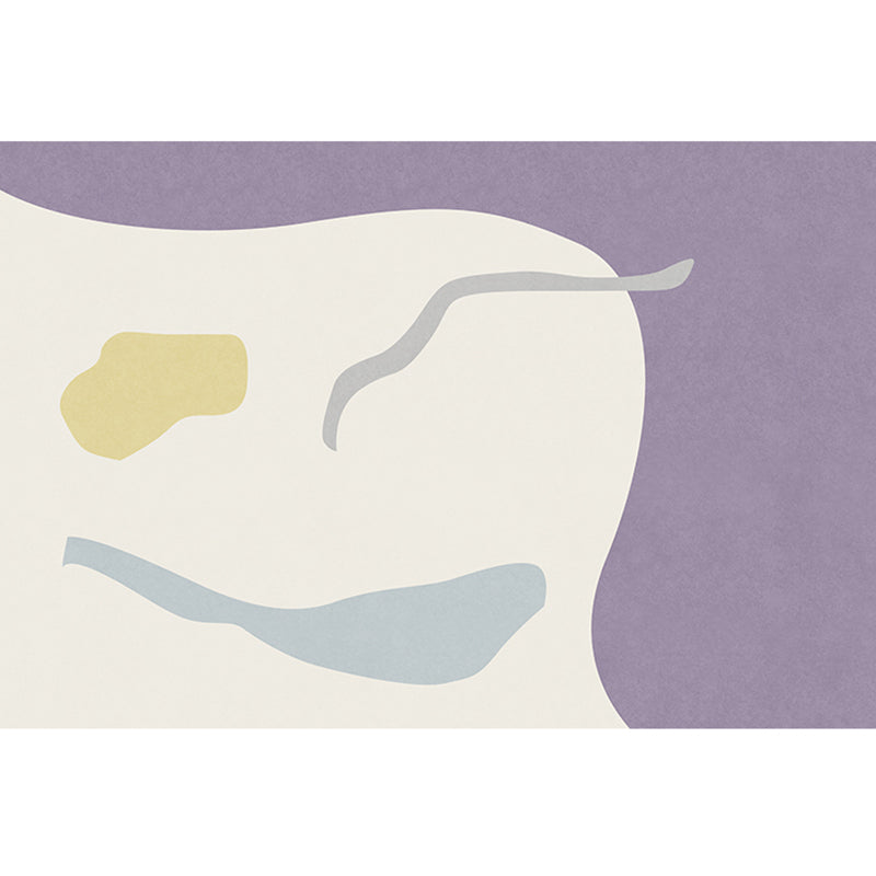 Southwestern Living Room Rug Multicolor Color Block Carpet Polypropylene Non-Slip Stain-Resistant Rug White-Purple Clearhalo 'Area Rug' 'Rug' 2242146