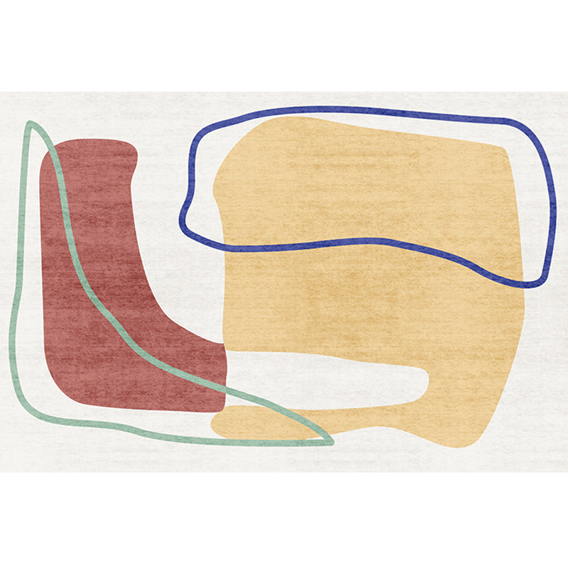 Southwestern Living Room Rug Multicolor Color Block Carpet Polypropylene Non-Slip Stain-Resistant Rug Ginger Clearhalo 'Area Rug' 'Rug' 2242154