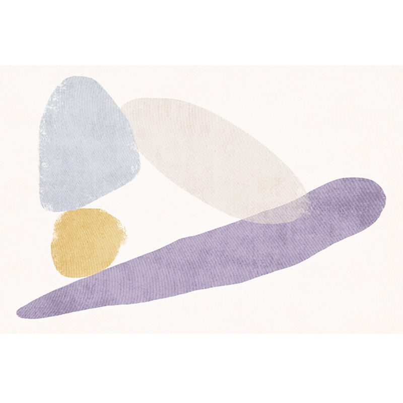 Casual Multi Color Relaxing Rug Synthetics Colorblock Carpet Non-Slip Backing Washable Rug for Bedroom Purple Clearhalo 'Area Rug' 'Rug' 2242170