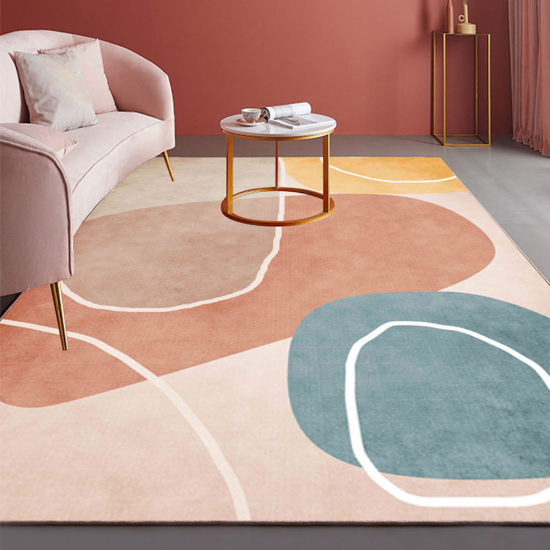 Cute Bedroom Rug Multi-Color Colorblock Rug Polyster Non-Slip Backing Machine Washable Carpet Green Clearhalo 'Area Rug' 'Rug' 2242187