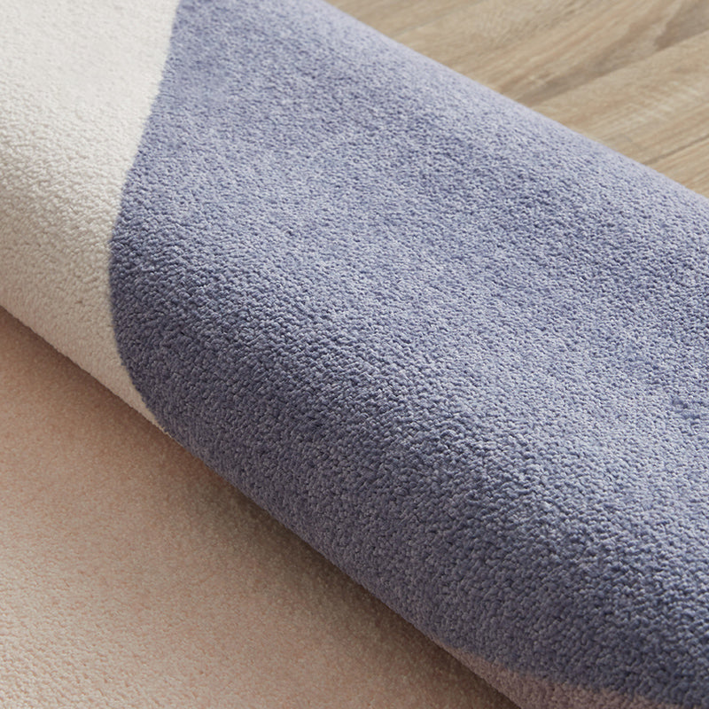 Light Pink Decor Rug Creative Color Block Area Carpet Polyster Pet Friendly Stain-Resistant Rug Clearhalo 'Area Rug' 'Rug' 2242214