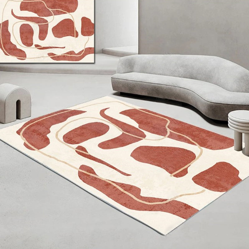 Novelty Living Room Rug Morandi Color Geometric Carpet Polypropylene Easy Care Pet Friendly Rug Tan Clearhalo 'Area Rug' 'Rug' 2242226