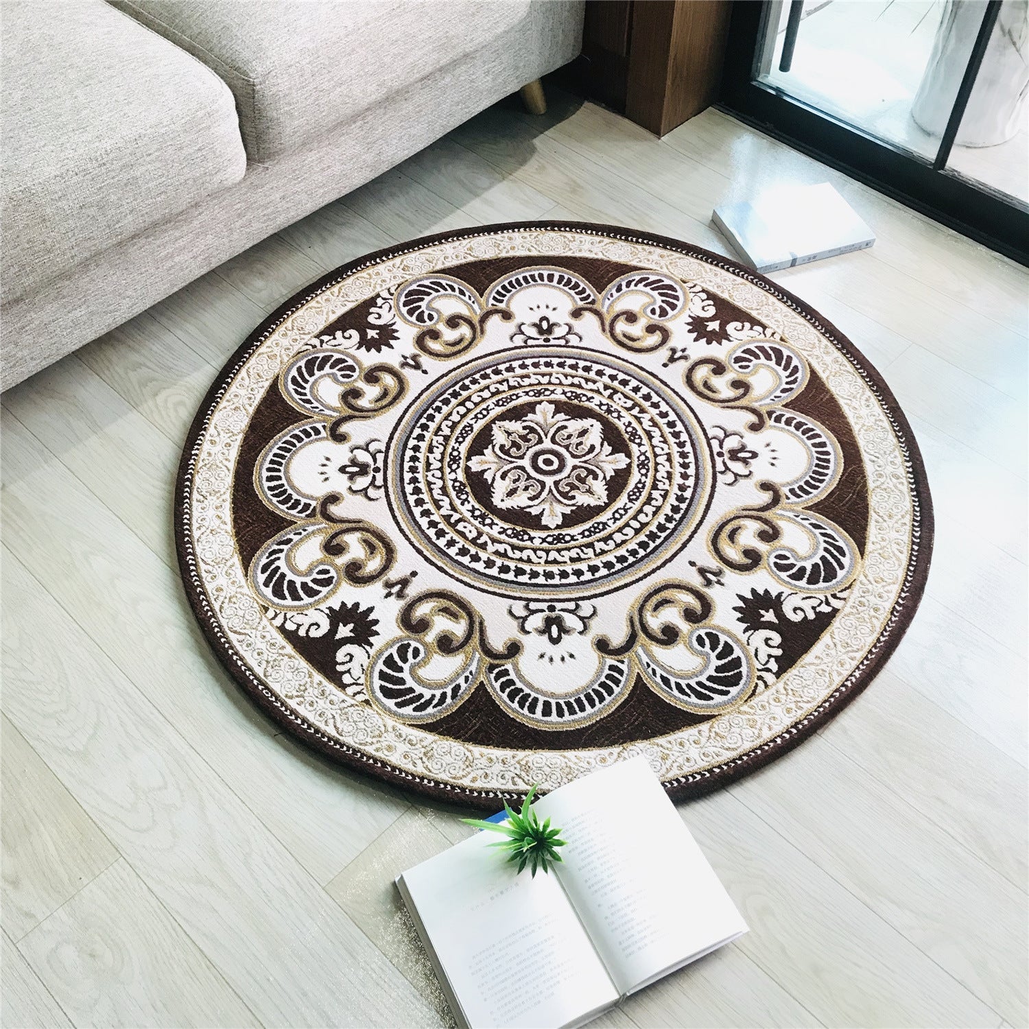 Western Living Room Rug Multi-Color Floral Pattern Area Carpet Polyster Anti-Slip Backing Washable Rug Clearhalo 'Area Rug' 'Rugs' 'Vintage' Rug' 2242282
