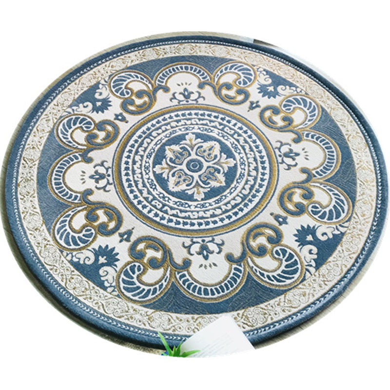 Western Living Room Rug Multi-Color Floral Pattern Area Carpet Polyster Anti-Slip Backing Washable Rug Clearhalo 'Area Rug' 'Rugs' 'Vintage' Rug' 2242285