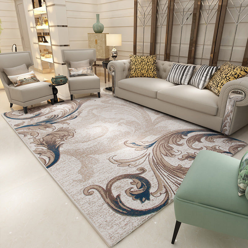 Classic Multicolor Olden Rug Synthetics Geometric Print Area Rug Pet Friendly Machine Washable Carpet for Parlor Brown Clearhalo 'Area Rug' 'Rugs' 'Shabby Chic' Rug' 2242846