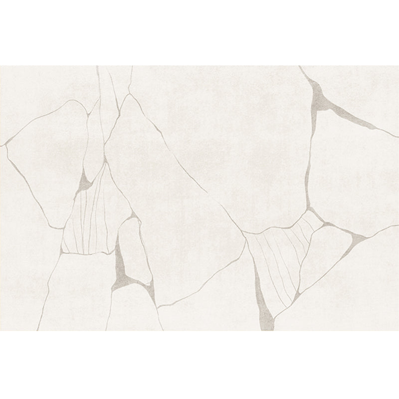 Multi Color Simple Rug Polyster Stripe Print Area Carpet Non-Slip Backing Machine Washable Indoor Rug for Room Gray-White Clearhalo 'Area Rug' 'Rug' 2244426