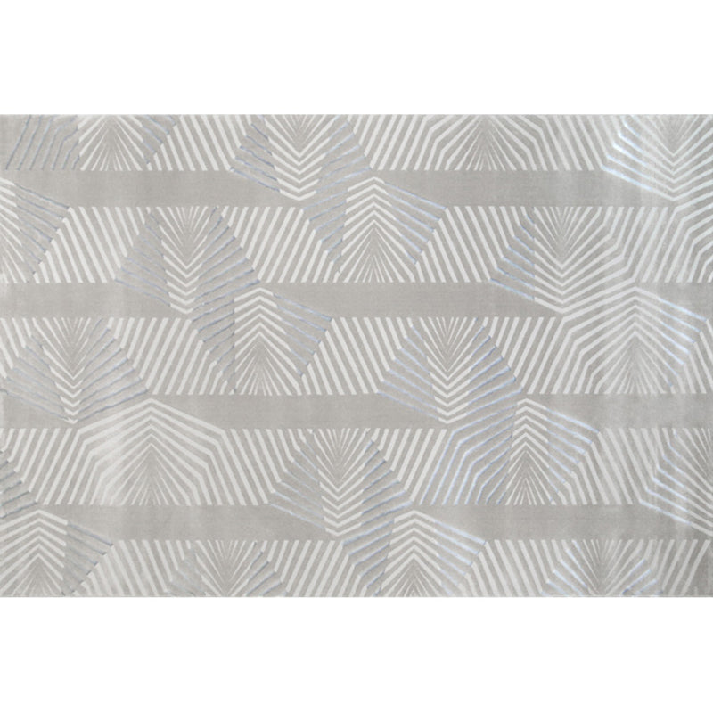 Simple Living Room Rug Multi Colored Geometric Pattern Rug Polyster Pet Friendly Machine Washable Carpet Silver Gray Clearhalo 'Area Rug' 'Rug' 2244484