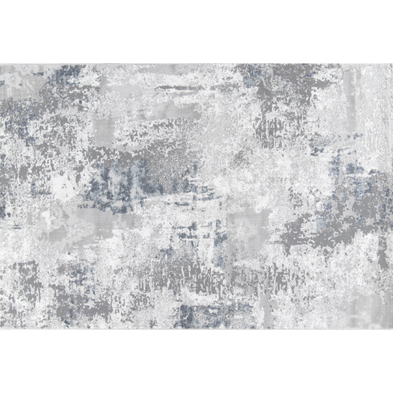 Multicolor Decoration Rug Simplicity Abstract Print Carpet Polypropylene Pet Friendly Washable Rug Silver Gray Clearhalo 'Area Rug' 'Rug' 2244489