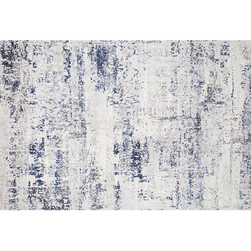 Scandinavian Living Room Rug Multi-Colored Abstract Area Rug Synthetics Pet Friendly Machine Washable Carpet Gray-Blue Clearhalo 'Area Rug' 'Rug' 2244506