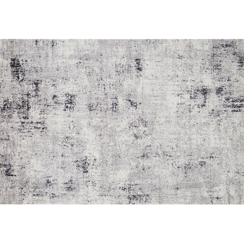 Scandinavian Living Room Rug Multi-Colored Abstract Area Rug Synthetics Pet Friendly Machine Washable Carpet Light Gray-White Clearhalo 'Area Rug' 'Rug' 2244513