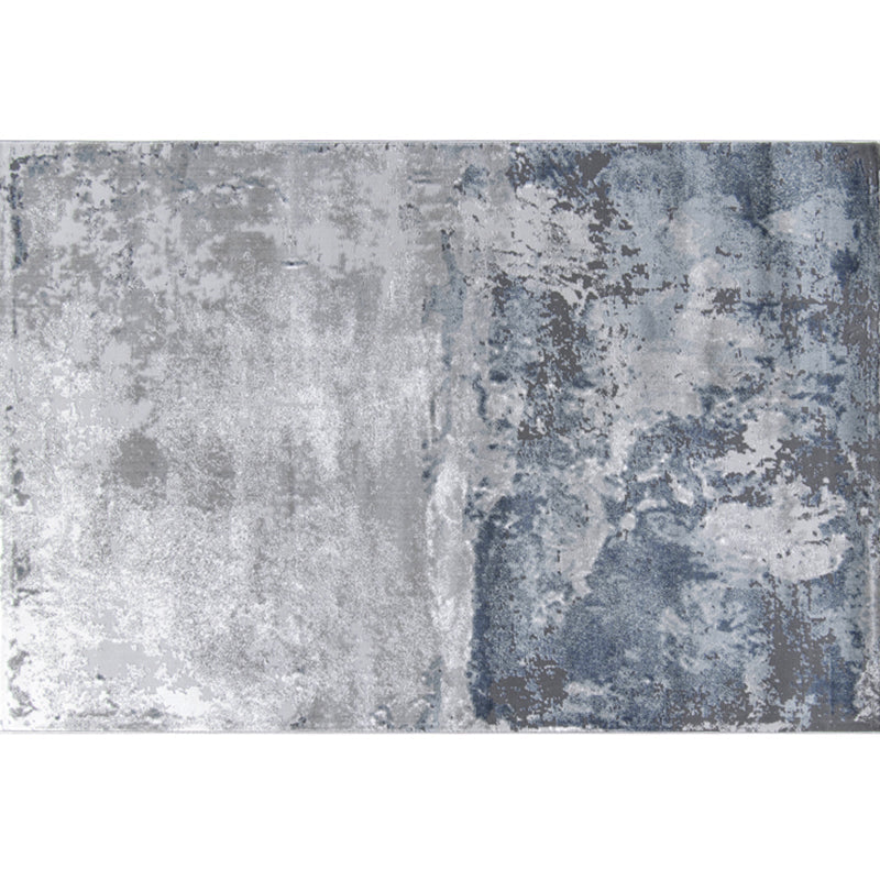Simple Abstract Pattern Rug Multi Color Polyster Area Rug Pet Friendly Washable Easy Care Carpet for Room Dark Blue-Gray Clearhalo 'Area Rug' 'Rug' 2244563
