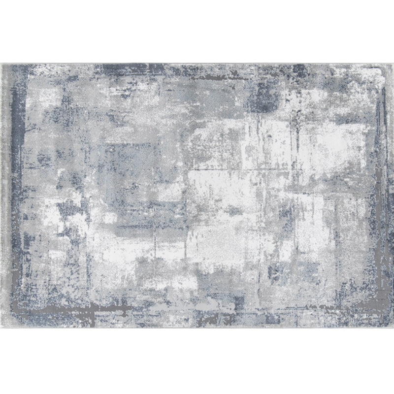 Simple Abstract Pattern Rug Multi Color Polyster Area Rug Pet Friendly Washable Easy Care Carpet for Room Smoke Gray Clearhalo 'Area Rug' 'Rug' 2244570