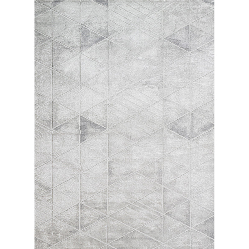 Simple Living Room Rug Multi-Color Abstract Print Area Carpet Synthetics Pet Friendly Easy Care Rug Gray-White Clearhalo 'Area Rug' 'Rug' 2244573