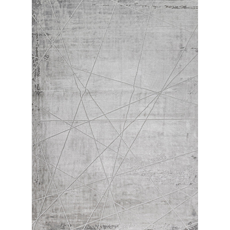 Simple Living Room Rug Multi-Color Abstract Print Area Carpet Synthetics Pet Friendly Easy Care Rug Silver Gray Clearhalo 'Area Rug' 'Rug' 2244578