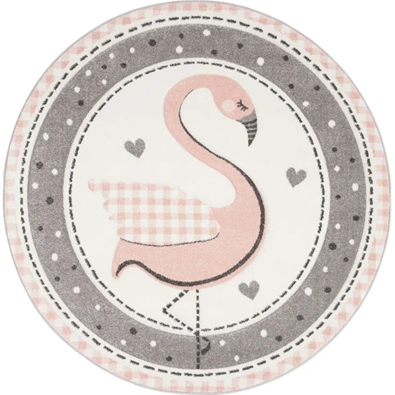 Multi Colored Cartoon Rug Polyster Lovely Indoor Rug Easy Care Pet Friendly Area Carpet for Childrens Clearhalo 'Area Rug' 'Rug' 2244659