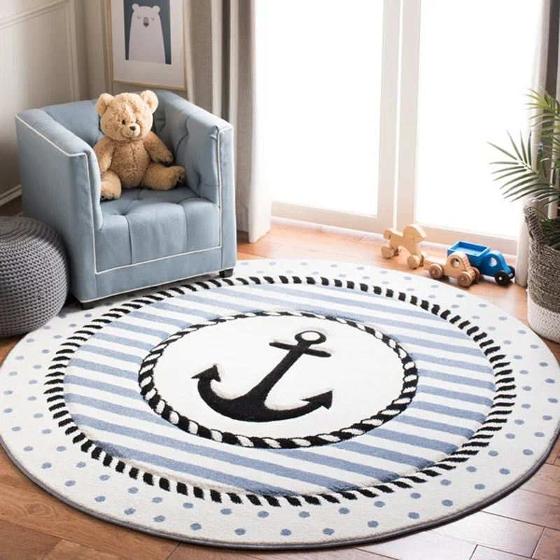 Multi Colored Cartoon Rug Polyster Lovely Indoor Rug Easy Care Pet Friendly Area Carpet for Childrens Clearhalo 'Area Rug' 'Rug' 2244664