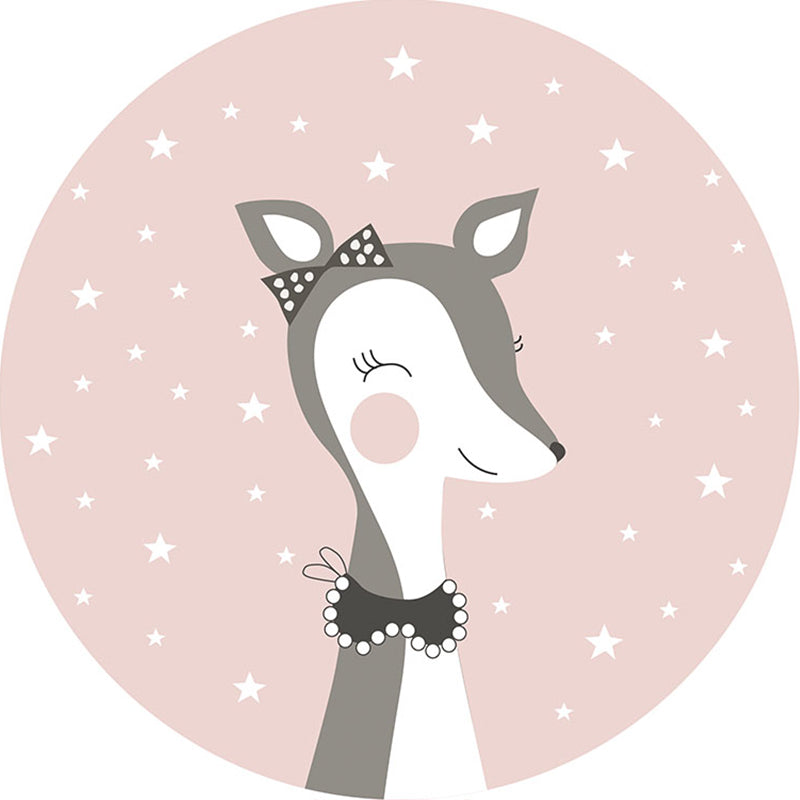 Modern Kids Room Rug Multi-Color Cartoon Pattern Rug Polypropylene Non-Slip Machine Washable Carpet Gray-Pink Clearhalo 'Area Rug' 'Rug' 2244673