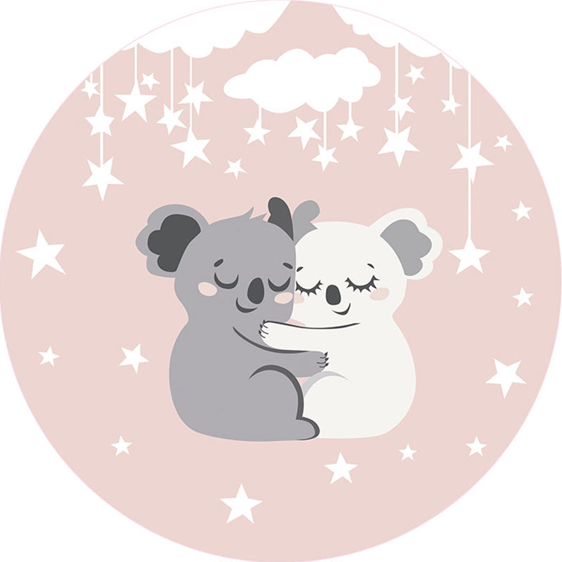 Modern Kids Room Rug Multi-Color Cartoon Pattern Rug Polypropylene Non-Slip Machine Washable Carpet Gray-White Clearhalo 'Area Rug' 'Rug' 2244675