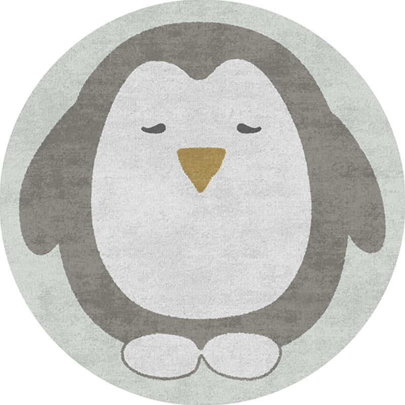 Casual Childrens Bedroom Rug Multicolor Cartoon Indoor Rug Polyster Non-Slip Easy Care Area Carpet Gray-White Clearhalo 'Area Rug' 'Rug' 2244681