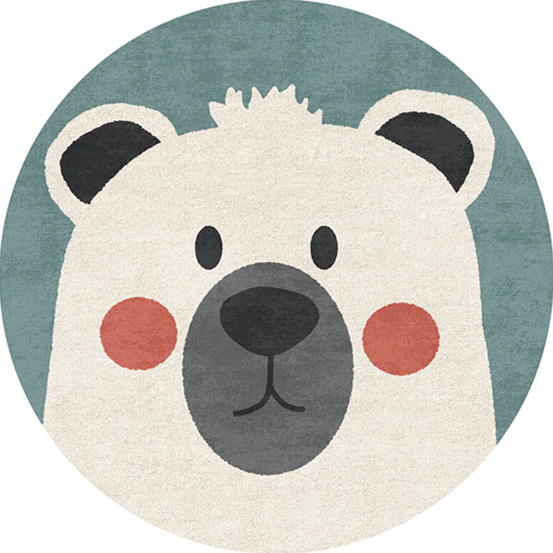 Casual Childrens Bedroom Rug Multicolor Cartoon Indoor Rug Polyster Non-Slip Easy Care Area Carpet White Clearhalo 'Area Rug' 'Rug' 2244685