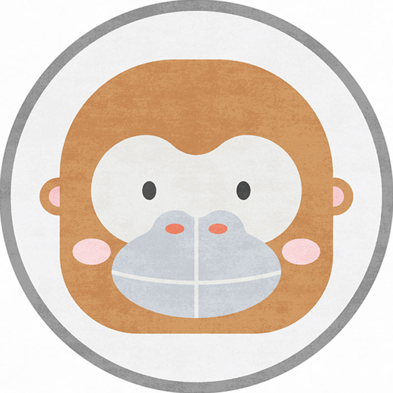 Casual Childrens Bedroom Rug Multicolor Cartoon Indoor Rug Polyster Non-Slip Easy Care Area Carpet Yellow-Red Clearhalo 'Area Rug' 'Rug' 2244692