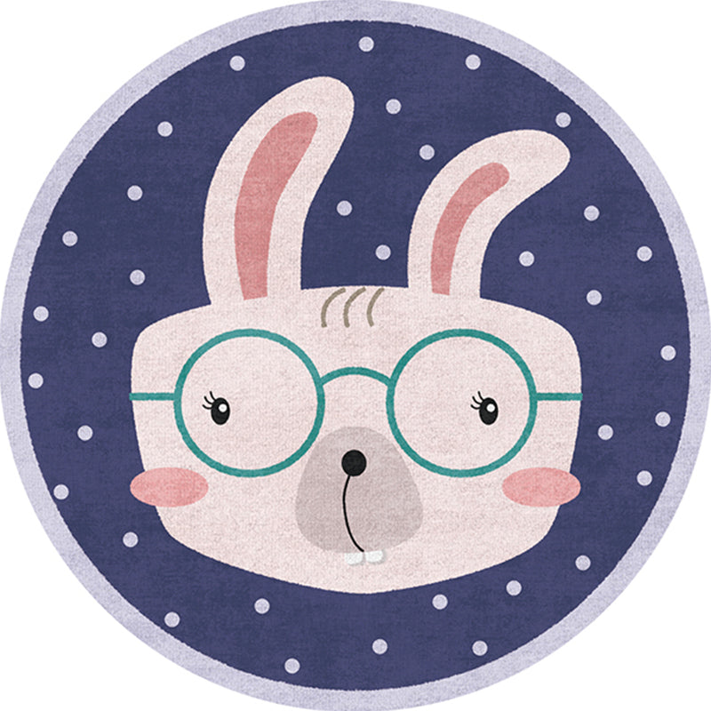 Casual Childrens Bedroom Rug Multicolor Cartoon Indoor Rug Polyster Non-Slip Easy Care Area Carpet Dark Purple Clearhalo 'Area Rug' 'Rug' 2244693