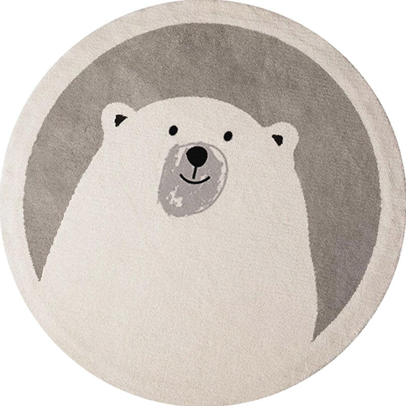 Casual Childrens Bedroom Rug Multicolor Cartoon Indoor Rug Polyster Non-Slip Easy Care Area Carpet Light Gray Clearhalo 'Area Rug' 'Rug' 2244699