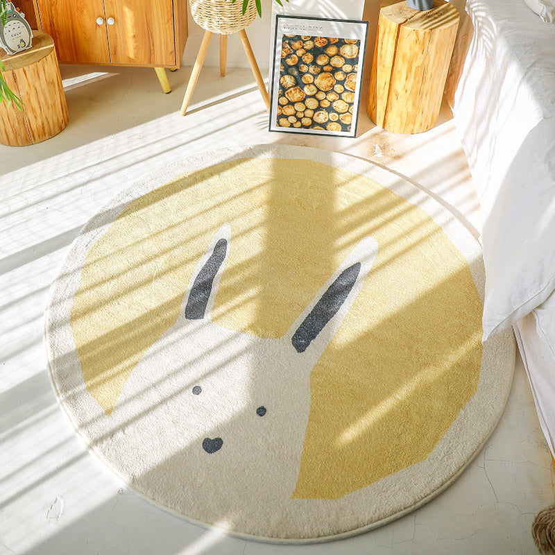 Cute Kids Room Rug Multi-Color Cartoon Pattern Rug Polyster Non-Slip Machine Washable Carpet Ginger Clearhalo 'Area Rug' 'Rug' 2244715