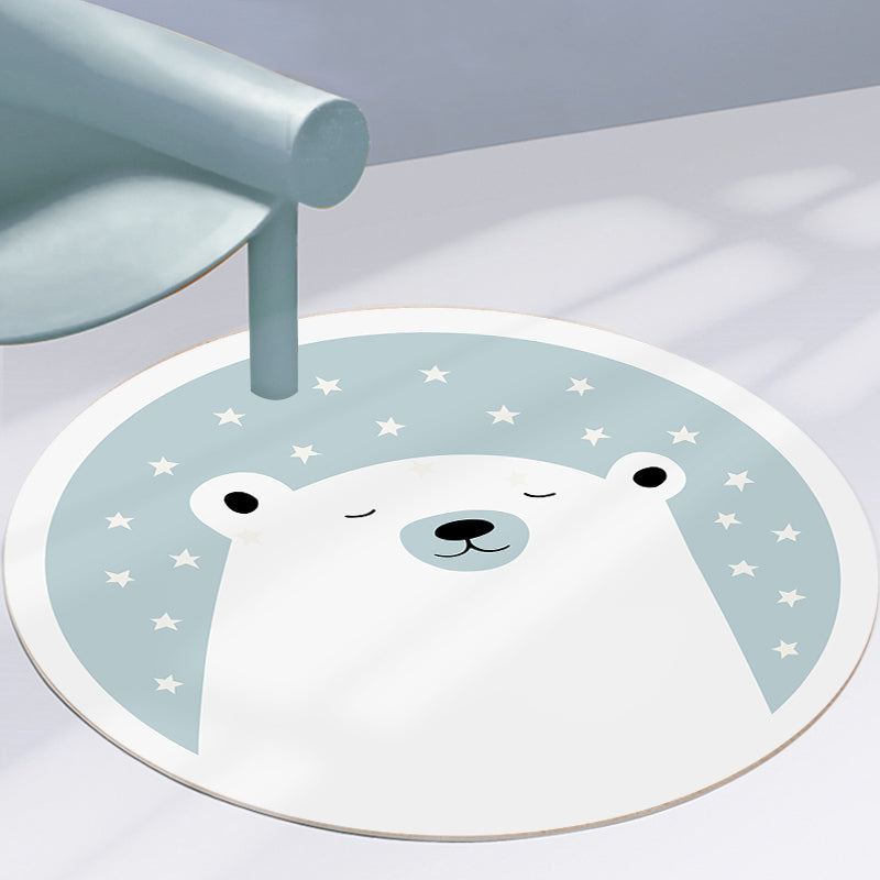 Relaxing Cartoon Print Rug Multi-Color Polyster Carpet Non-Slip Machine Washable Easy Care Rug for Kids Light Green Clearhalo 'Area Rug' 'Rug' 2244724