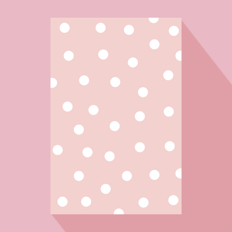 Multicolor Simple Rug Polyster Polka Dot Print Carpet Pet Friendly Non-Slip Backing Rug for Kids Bedroom Pearl Pink Clearhalo 'Area Rug' 'Rug' 2244742