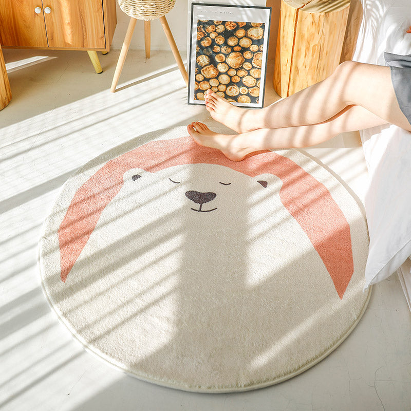 Cute Childrens Room Rug Multicolor Cartoon Area Carpet Synthetics Non-Slip Pet Friendly Indoor Rug Pink Clearhalo 'Area Rug' 'Rug' 2244813