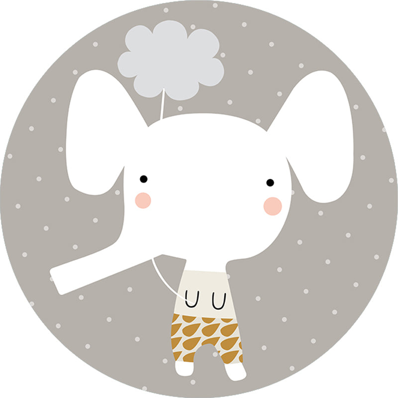 Multi-Color Creative Rug Polyster Cartoon Print Indoor Rug Anti-Slip Backing Pet Friendly Rug for Kids Grey Clearhalo 'Area Rug' 'Rug' 2244837