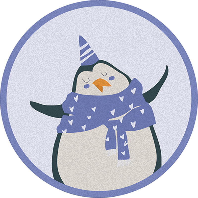 Simple Decoration Rug Multi Color Cartoon Area Rug Polyster Pet Friendly Non-Slip Backing Carpet Blue Clearhalo 'Area Rug' 'Rug' 2244846