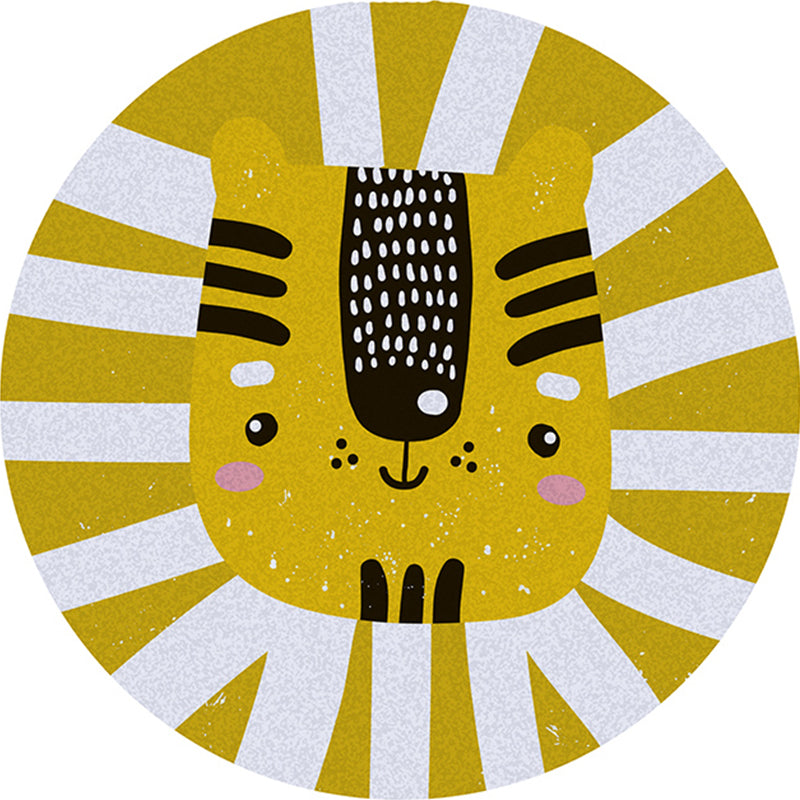 Simple Decoration Rug Multi Color Cartoon Area Rug Polyster Pet Friendly Non-Slip Backing Carpet Yellow-Brown Clearhalo 'Area Rug' 'Rug' 2244847