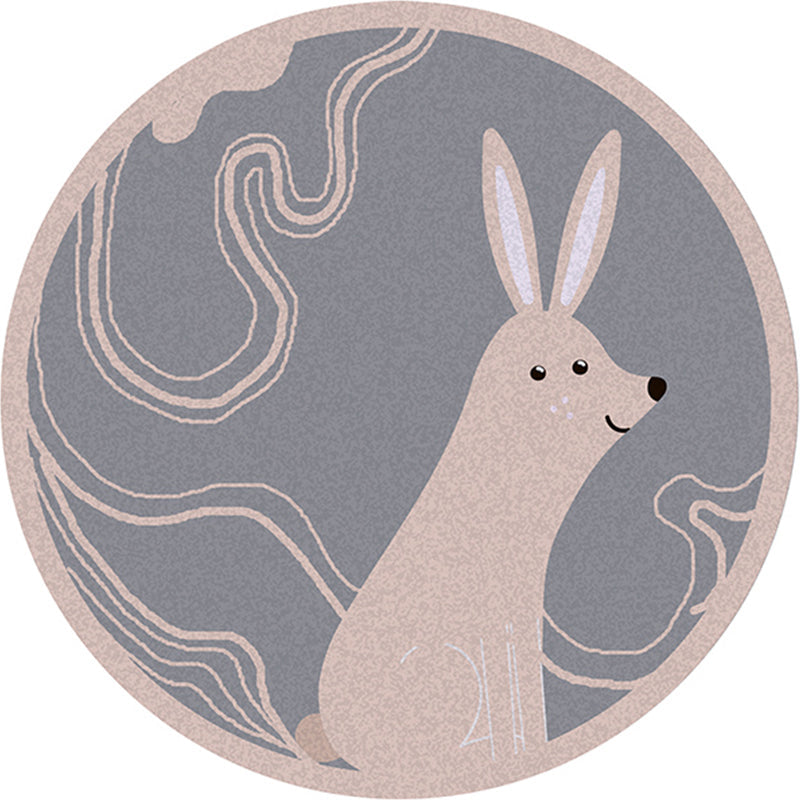 Simple Decoration Rug Multi Color Cartoon Area Rug Polyster Pet Friendly Non-Slip Backing Carpet Gray-Khaki Clearhalo 'Area Rug' 'Rug' 2244852