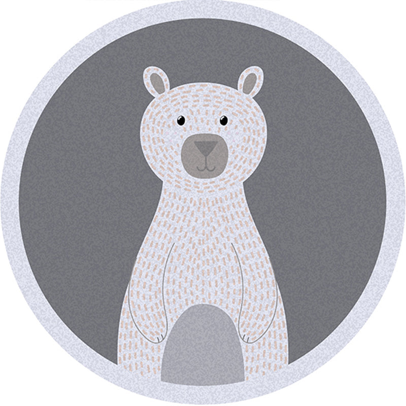 Simple Decoration Rug Multi Color Cartoon Area Rug Polyster Pet Friendly Non-Slip Backing Carpet Grey Clearhalo 'Area Rug' 'Rug' 2244859