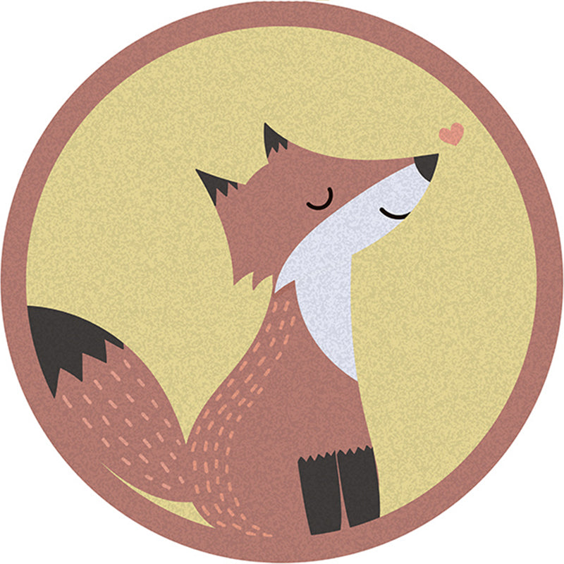 Simple Decoration Rug Multi Color Cartoon Area Rug Polyster Pet Friendly Non-Slip Backing Carpet Yellow Clearhalo 'Area Rug' 'Rug' 2244862