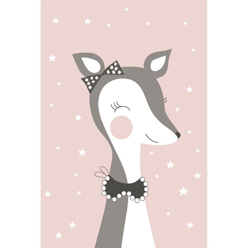 Novelty Childrens Rug Multicolor Cartoon Indoor Rug Synthetics Non-Slip Stain-Resistant Washable Carpet Light Pink Clearhalo 'Area Rug' 'Rug' 2244942