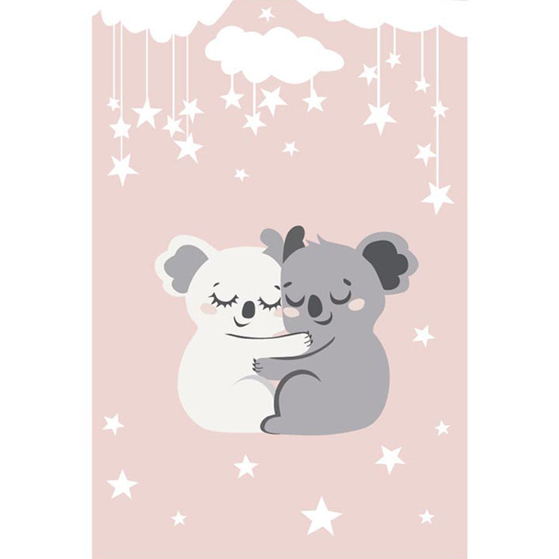 Novelty Childrens Rug Multicolor Cartoon Indoor Rug Synthetics Non-Slip Stain-Resistant Washable Carpet Gray-White Clearhalo 'Area Rug' 'Rug' 2244944