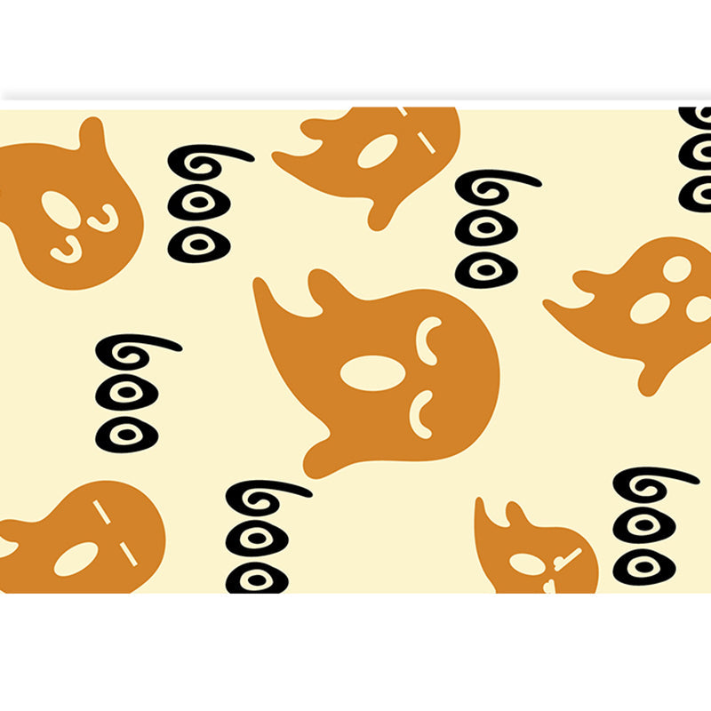 Lovely Kids Room Rug Multi Color Cartoon Pattern Carpet Polyster Anti-Slip Stain-Resistant Rug Yellow Clearhalo 'Area Rug' 'Rug' 2245104