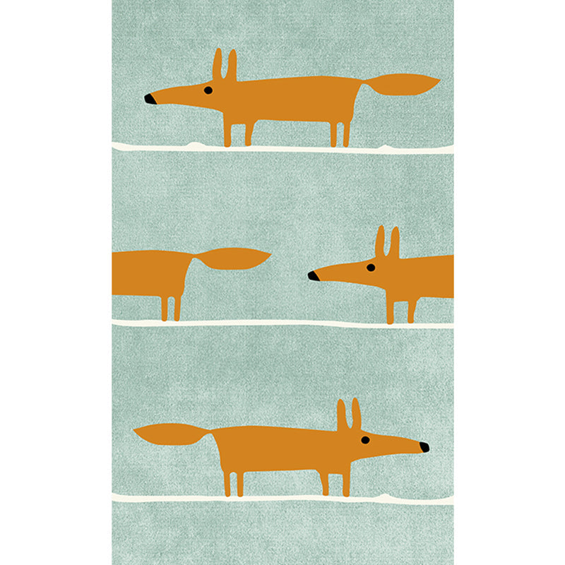 Casual Living Room Rug Multi Color Cartoon Pattern Rug Synthetics Anti-Slip Stain-Resistant Carpet Green Clearhalo 'Area Rug' 'Rug' 2245124