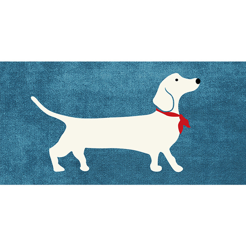 Casual Living Room Rug Multi Color Cartoon Pattern Rug Synthetics Anti-Slip Stain-Resistant Carpet Blue Clearhalo 'Area Rug' 'Rug' 2245133