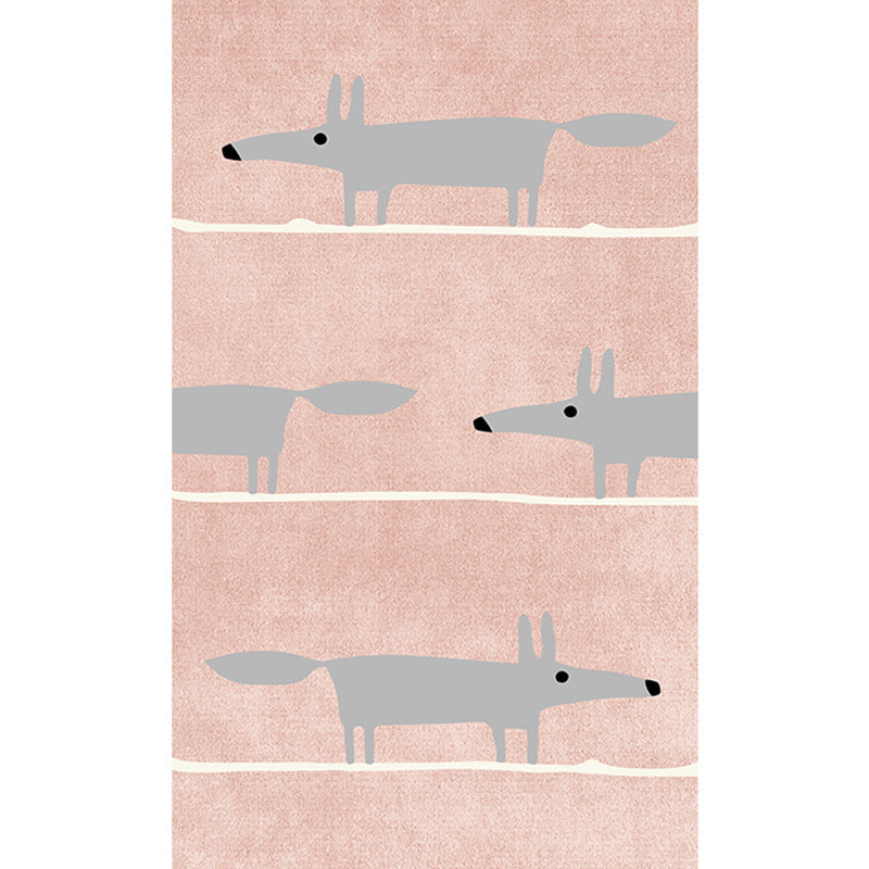 Casual Living Room Rug Multi Color Cartoon Pattern Rug Synthetics Anti-Slip Stain-Resistant Carpet Gray-Pink Clearhalo 'Area Rug' 'Rug' 2245135