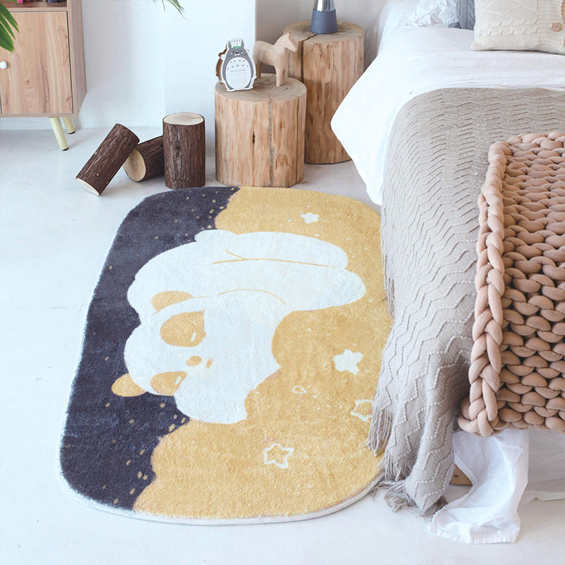 Multi Colored Relaxing Rug Synthetics Space Print Area Carpet Non-Slip Machine Washable Rug for Childrens Room Ginger Clearhalo 'Area Rug' 'Rug' 2245208